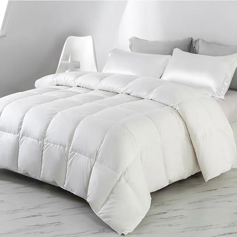 Yeknu Peter Khanun 100% White Goose Down Filler 3D Bread Duvet/Quilt/Comforter Winter Luxury Blankets 100% Cotton Shell 015